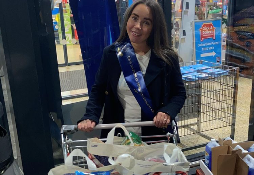 UK’s National Miss Buckinghamshire, Stevi, has been collecting for her local foodbank!